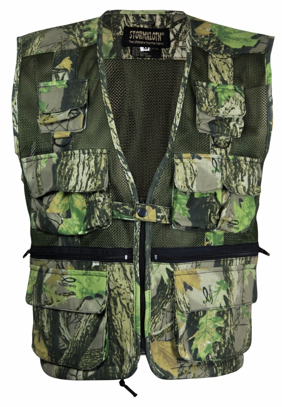 Camouflage camo multi pocket hunting paintballing fishing tool vest
