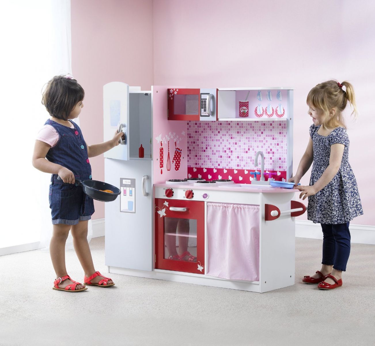 Plum Terrace Wooden Role Play Kitchen, Role Play Toys. Wooden Kitchens