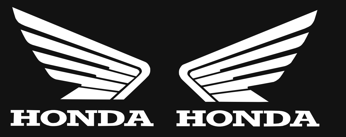 Black Honda Wing Logo